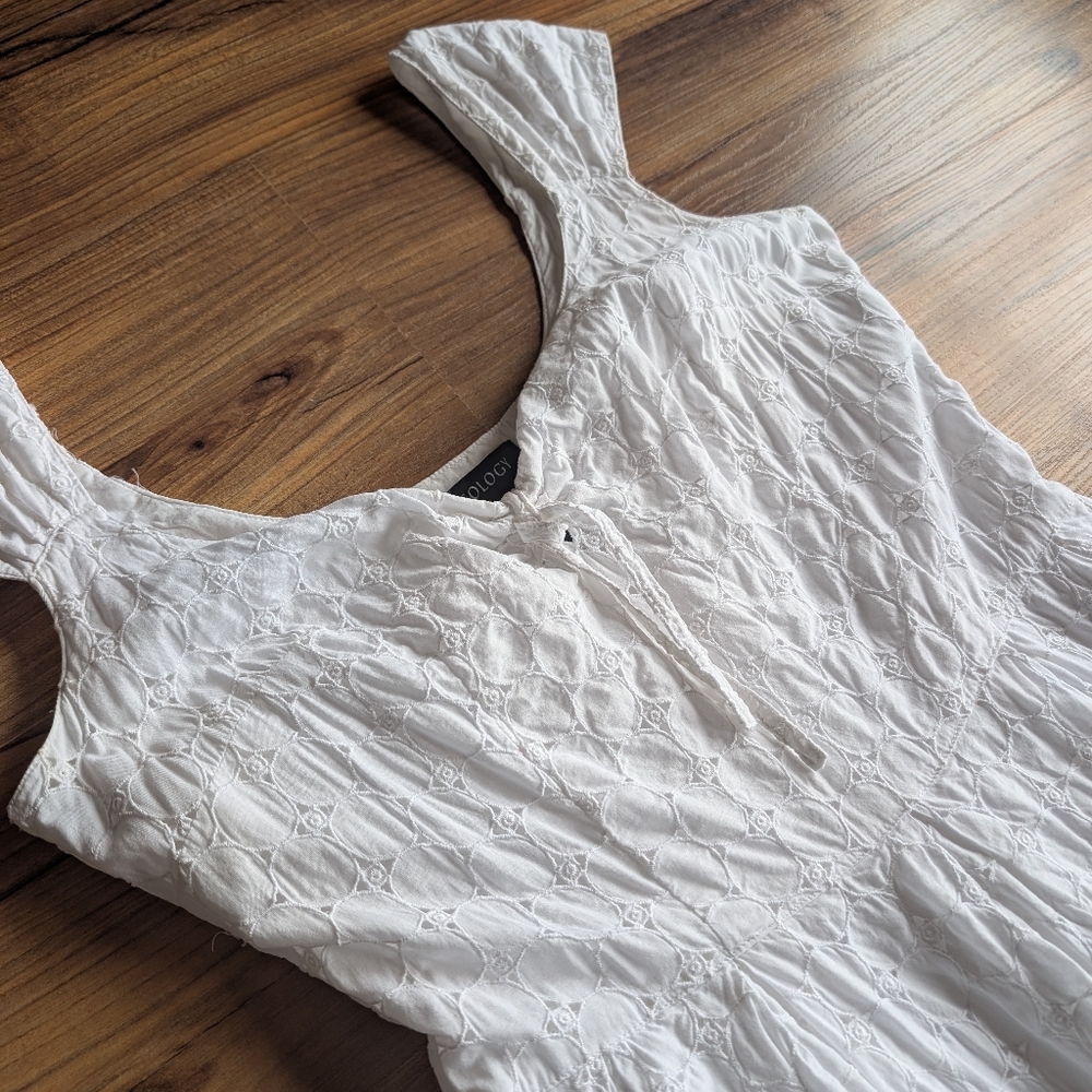 Ideology White Cotton Dress Size 4